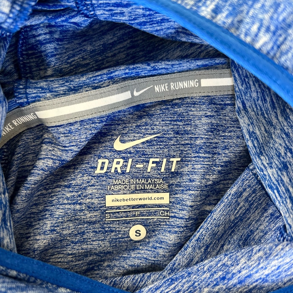 Nike Dri-Fit Blue Running Layer With Hood Size Small - barely worn
